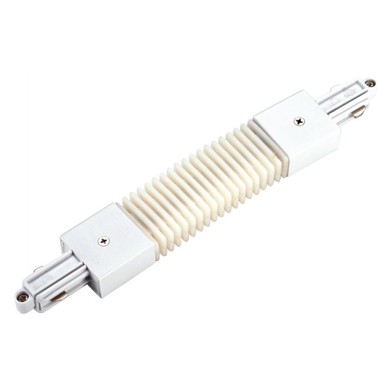 Connecteur flexible pour rail 1 allumage 230v, blanc_0