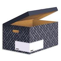 CONTENEUR ARCHIVES HEAVY DUTY DESIGN. MONTAGE MANUEL. COLORIS GRIS ARDOISE - LOT DE 5