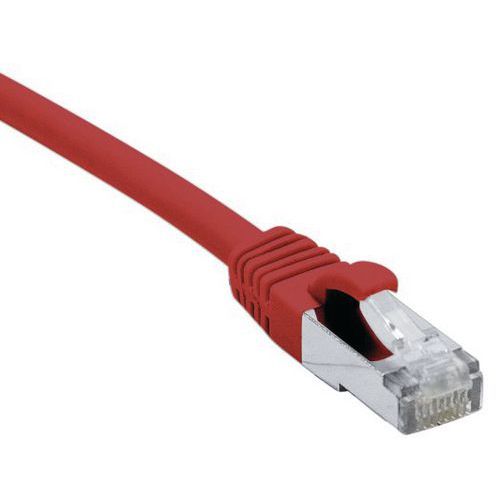 CORDON RJ45 CATÉGORIE 6A S/FTP LSOH SNAGLESS ROUGE - 75 M - DEXLAN