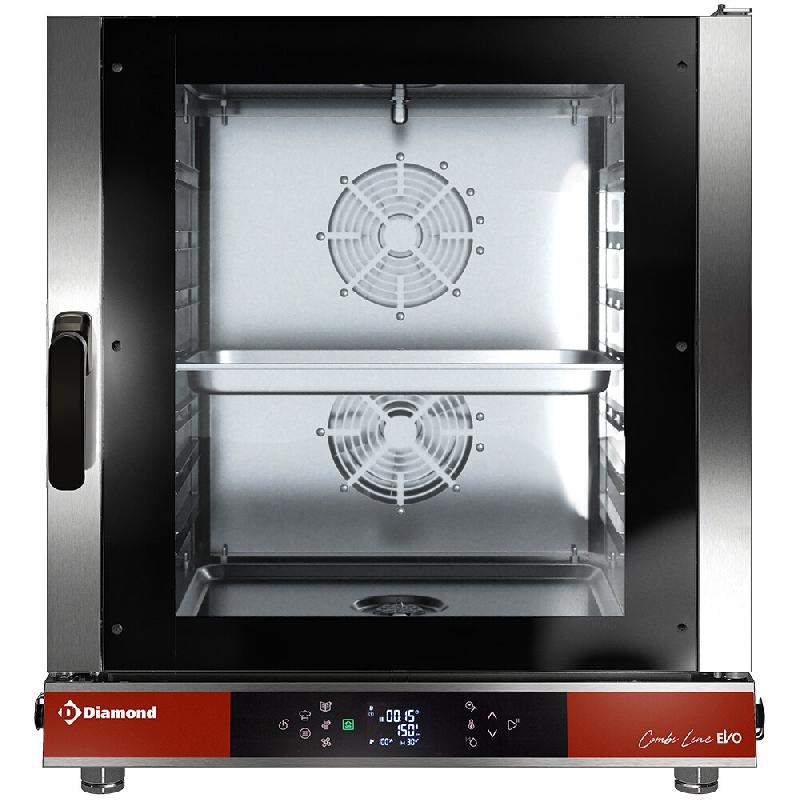 Diamond - Four électrique TOUCH/DIGIT vapeur - convection 7x GN 1/1 - AUTO-CLEANING - réf. DFV711/CTD - gris AKS-DFV711/CTD_0