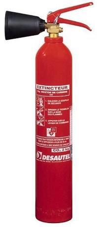 EXTINCTEUR DE DIOXYDE DE CARBONE 2 KG