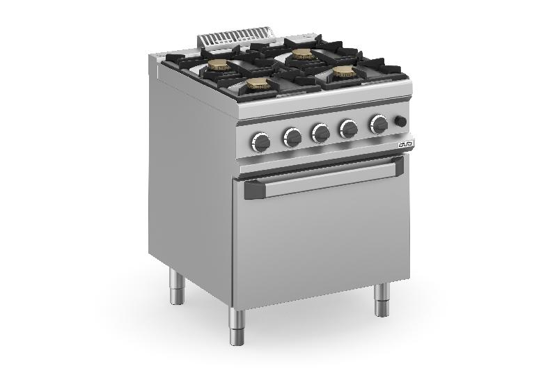Feux vifs sur four gaz 4 feux MAGISTRA Plus 700 MBM_0