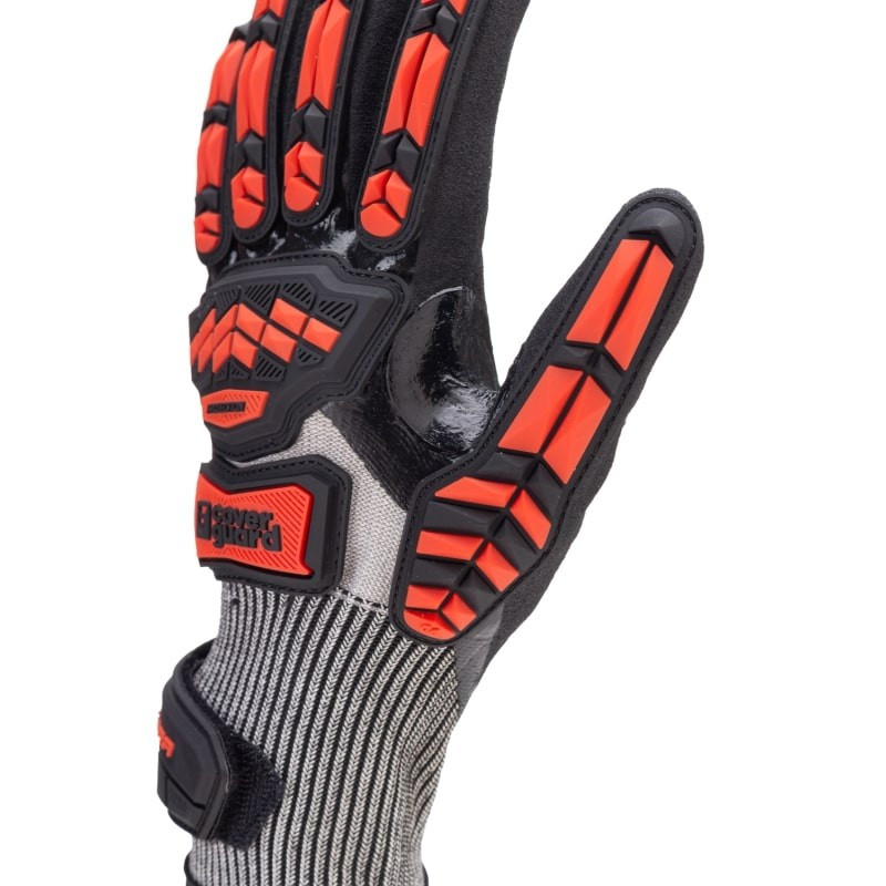 GANTS manutention ANTI COUPURES ANTI chocs IMPACT 200 rouge cut d (4443)_0