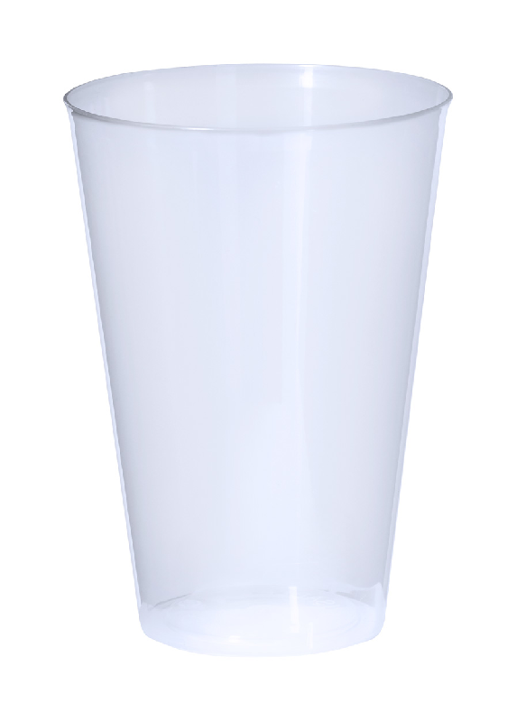 Gobelet événementiel réutilisable en plastique PP - 400 ml - Couleur blanche_0