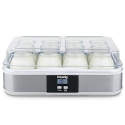 H.Koenig Yaourtière avec 12 pots de 200 ml, 21 W - argenté multi-matériau ELY120_0