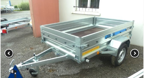 Remorque légère Tempo - benne robuste 750 kg - ridelles démontables et rabattables_0