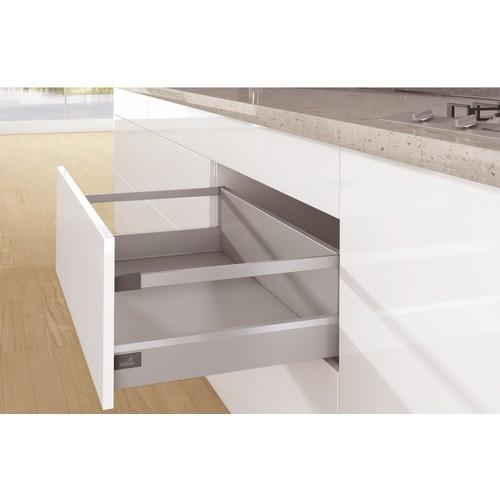 KIT TIROIR TRINGLES ARCITECH-PROFIL H94MM-DOS H218 MM-ARGENT-L270 MM HETTICH
