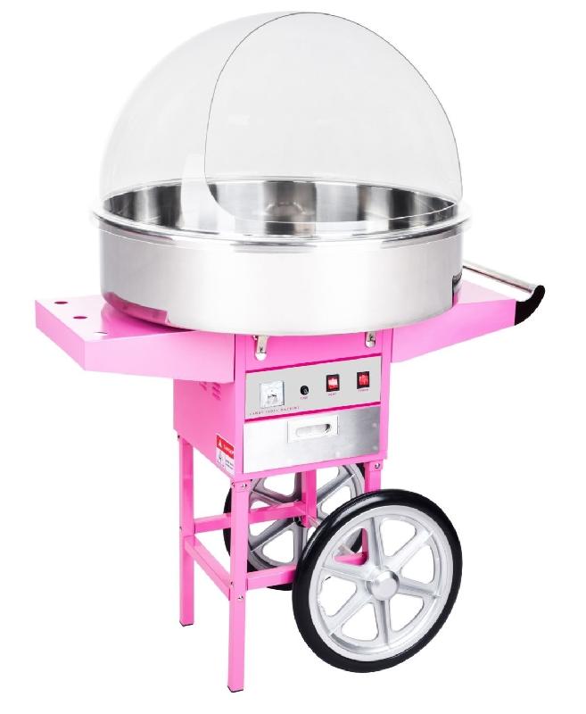 Machine barbe à papa ø72 cm avec coupole et chariot_0