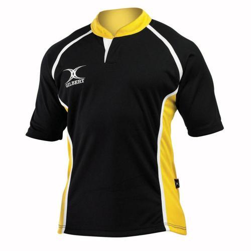 MAILLOT DE RUGBY X-ACT GILBERT NOIR OR