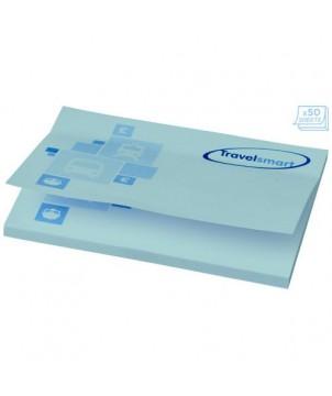 MÉMO-AUTOCOLLANTS STICKY-MATE 100X75MM BLEU CLAIR 50 FEUILLETS - BLOCS-NOTES REPOSITIONNABLES PERSONNALISÉS