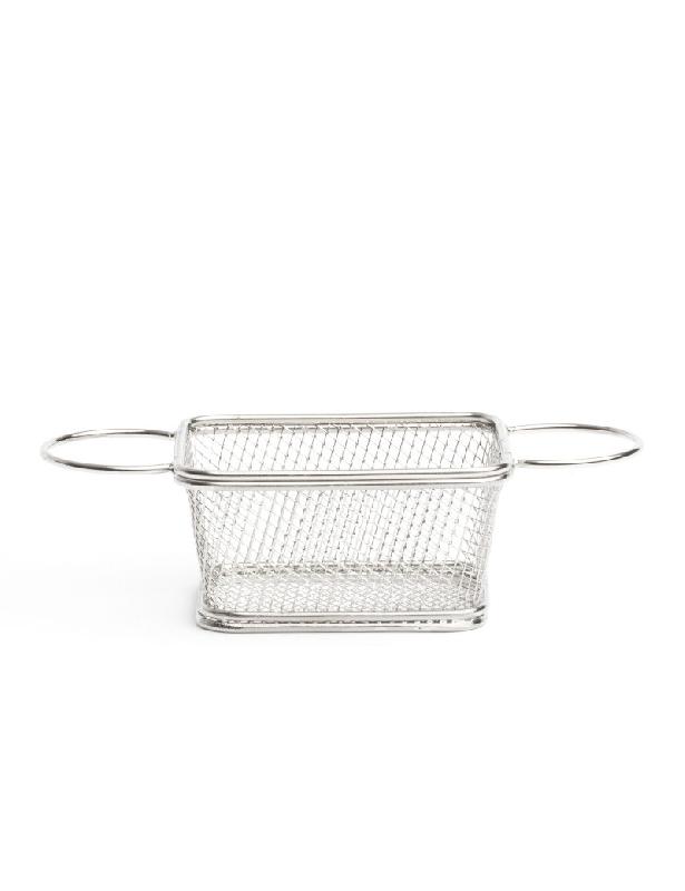 Mini cornet à frites avec anses inox - 11 cm x 8,5 cm x 5,5 cm - Marque Comas_0
