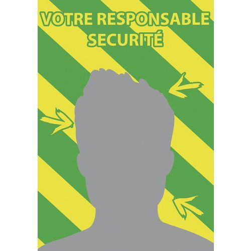 MIROIR CONSIGNE DE SÉCURITÉ - JAUNE ET VERT - 390X490 MM - KAPTORAMA