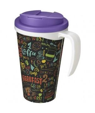 MUG ISOLANT BRITE-AMERICANO GRANDE 350ML AVEC COUVERCLE ANTI FUITE - VIOLET - GOBELETS ET MUGS PERSONNALISÉS
