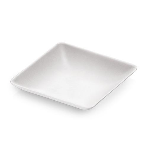 Naturesse Coupelles apéritives carrées en canne à sucre 6,5 x 6,5 x 1,2 cm blanc (2400 unités) - blanc Bagasse 15356-PV_0