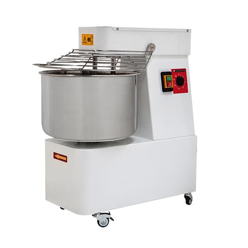 Pétrin à spirale professionnel pour pizzeria - 42L - tête et cuve fixes - 35 kg de pâtes - IBT40_0