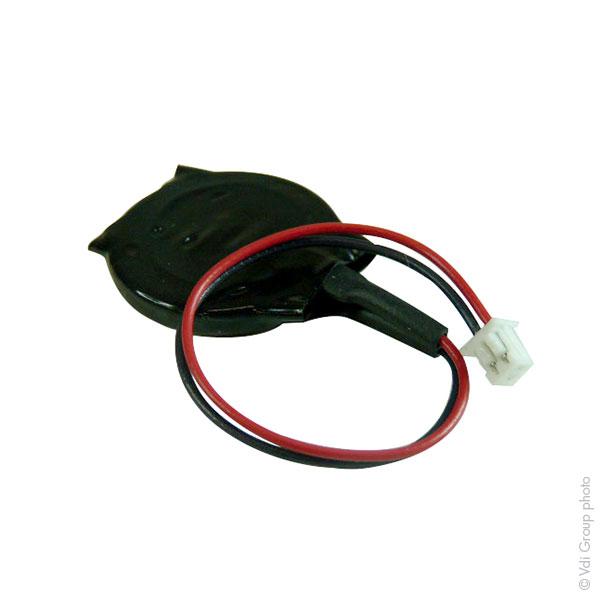 Pile bouton lithium CR2032 3V 225mAh - Marque NX - Fil 80mm - 1 unité_0