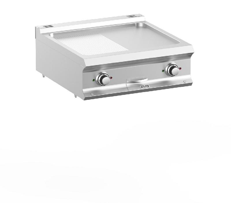 Plaque a snack professionnel electrique ½ plaque lisse ½ plaque rai... - PFTBE77TLR_0