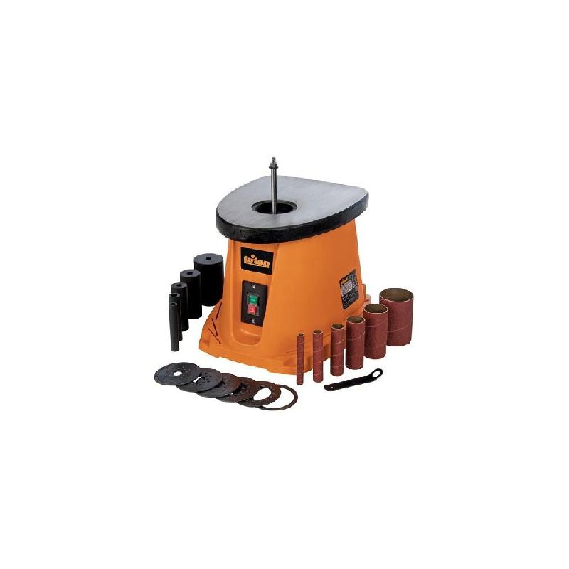 Ponceuse à cylindre oscillant électrique 450 W - Triton 516693 - Plateau en fonte de 370 x 295 mm et accessoires inclus_0