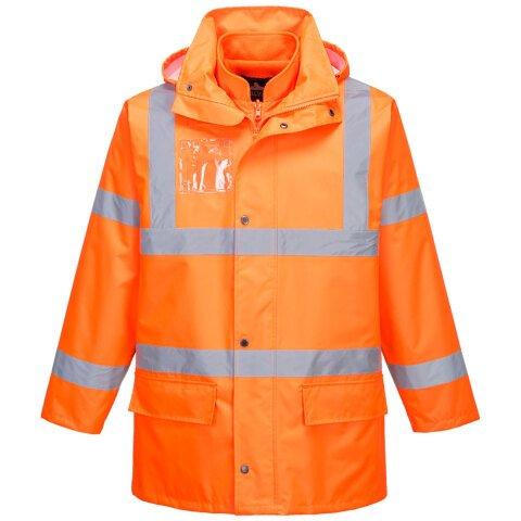 PORTWEST S765 PARKA HI-VIS ESSENTIAL 5 EN 1 ORANGE - TAILLE XXL