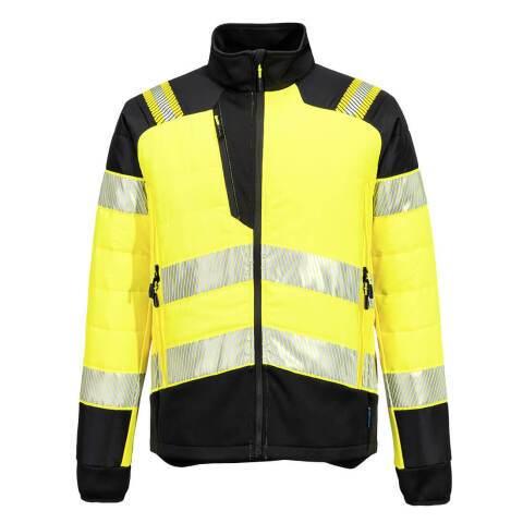PORTWEST T170 VESTE HYBRIDE BAFFLE HV PW3 JAUNE/NOIR - TAILLE XXL