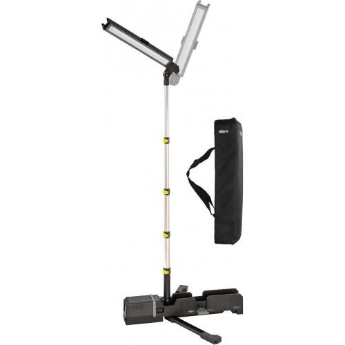 PROJECTEUR DE CHANTIER LED MULTI BATTERY 6500 MA RECHARGEABLE AVEC MÂT TÉLESCOPIQUE BRENNENSTUHL