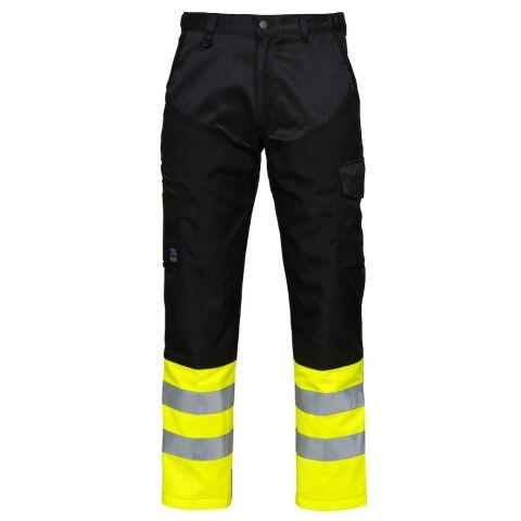 PROJOB 6507 PANTALON STRETCH - EN ISO 20471 CLASSE 1 JAUNE/NOIR - TAILLE 38