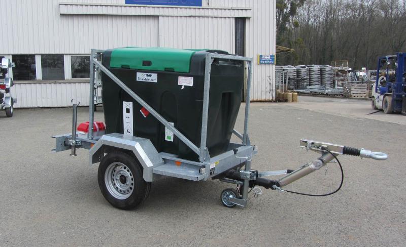 Remorque distribution gasoil - ECIM DG ADR 1400 AF - réservoir 950L avec pompe 12V et équipement sécurisé_0