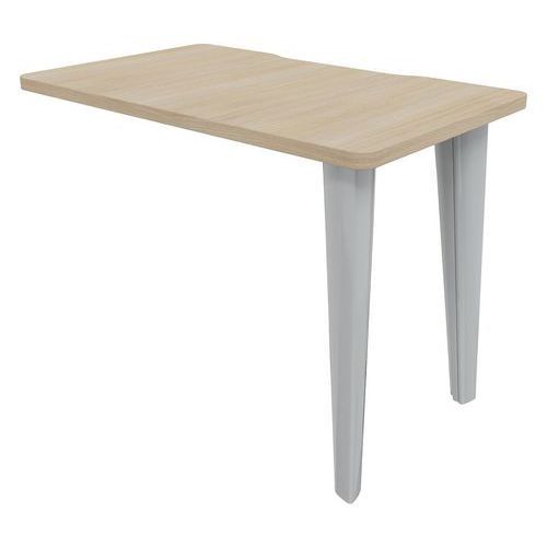 RETOUR EVIDENCE 100 X 60 CM CHÊNE NATUREL PIED ALU - VINCO