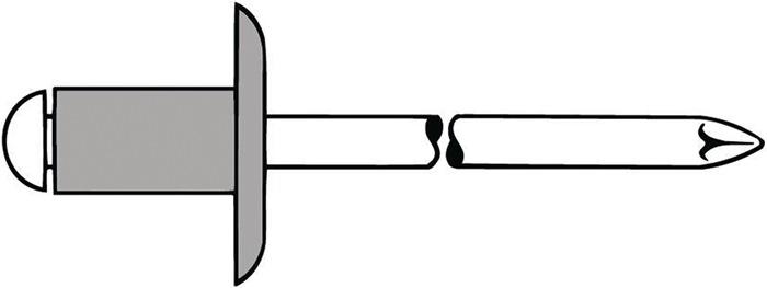 Rivet POP - Tige de rivet D. x L. 5 x 20 mm K11 - Aluminium/Acier - 250 pièces - GESIPA_0