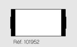 ROULEAU ENCREUR POUR ÉTIQUETEUSE AGIPA 101948, NOIR - LOT DE 15