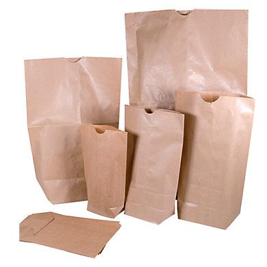 Sac kraft brun standard à encoches 40,5 x 60 - Cenpac - Résistant et conforme contact alimentaire_0