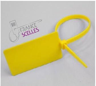 Scellé de sécurité Macsy - Grande étiquette - Polyamide résistant - 275 mm - Jaune ou autres couleurs_0