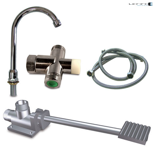 SET DE ROBINET D'ÉVIER À PIED
