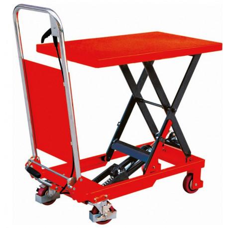 Table élévatrice mobile simple ciseau 150 kg, levée max 515 mm Référence   13160_0