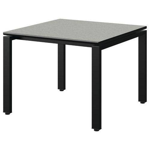 TABLE MALIBU 80X80 T3 SOUDÉ ST ISOSON GRIS 1400/NO NOIR 9005