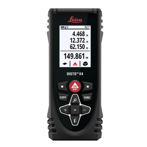 TÉLÉMÈTRE LASER PROFESSIONNEL AVEC CAMÉRA LEICA DISTO X4 - GEO FENNEL - PORTÉE 150 MÈTRES