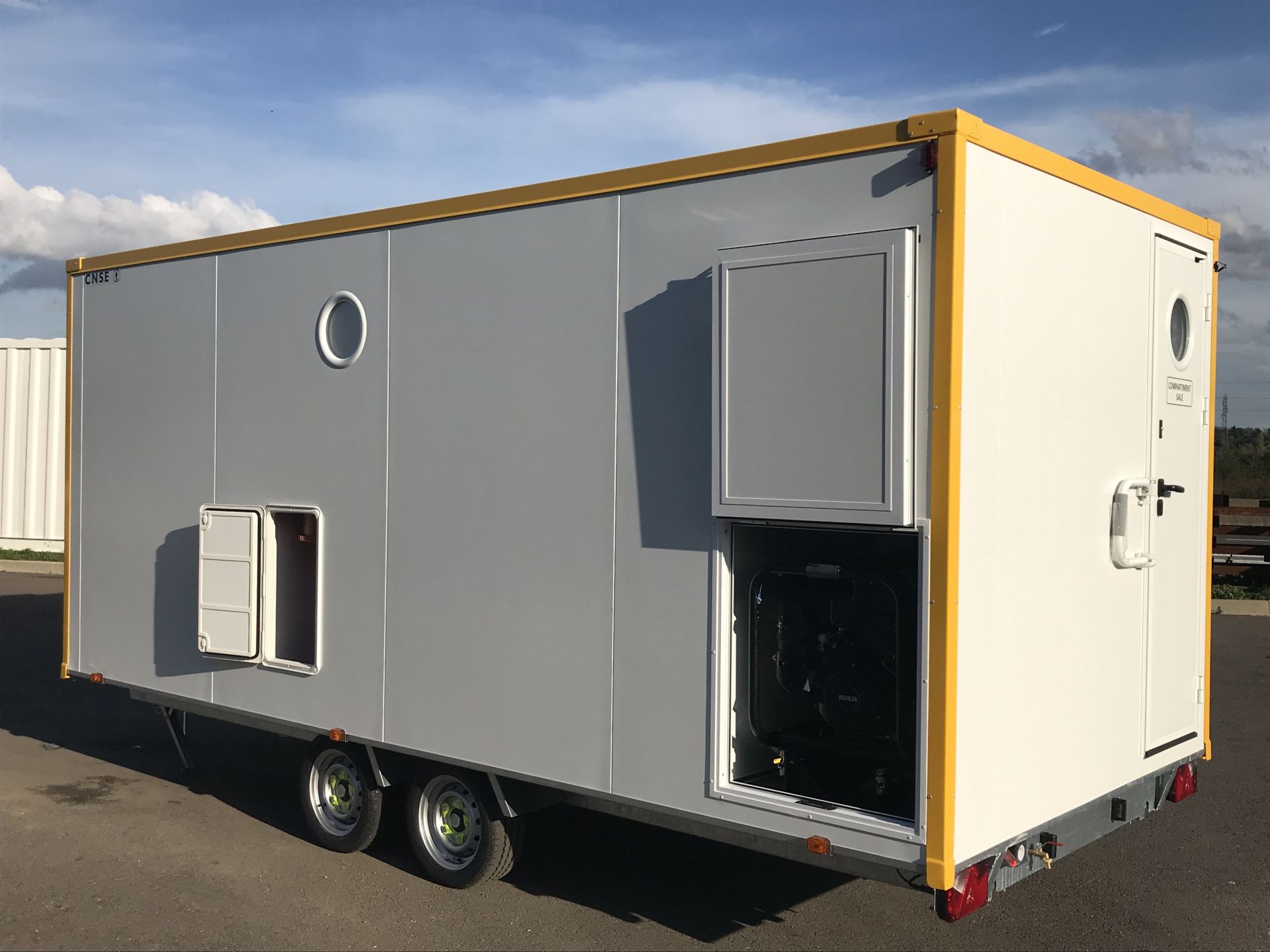 Structure en acier ou aluminium apprêtée et peinte du modèle Umd 5sas