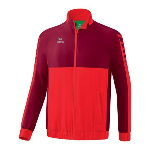 VESTE DE SURVÊTEMENT - ERIMA - SIX WINGS ROUGE/BORDEAUX
