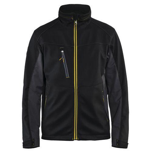 VESTE SOFTSHELL NOIR/JAUNE FLUORESCENT TAILLE S - BLAKLADER