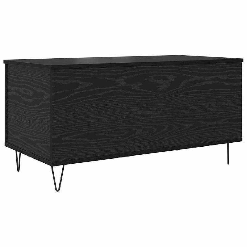 VidaXL Table basse Chêne noir 90 x 44.5 x 45 cm Bois d'ingénierie Modèle Polaris Vintage Plus - 879617_0
