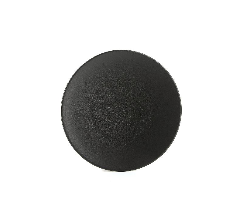 ASSIETTE COUPE PLATE ROND NOIR PORCELAINE Ø 24 CM REVOL