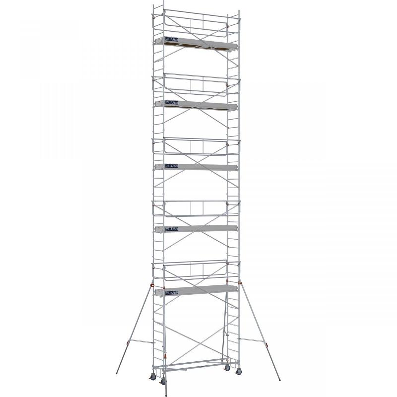 Échafaudage roulant acier ROLLSTAR 295 - Hauteur de travail : 12,10 m - DUARIB - 8330102_0