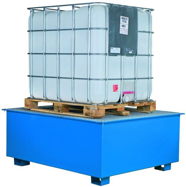 Bac de rétention métallique - 1 IBC standard - 1100 L - acier peint_0