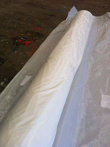 Bâche de protection en polyéthylène Kingpro - FILMPEBLANC-200-3×40 - 200µm opaque - 120m², 3m x 40m_0
