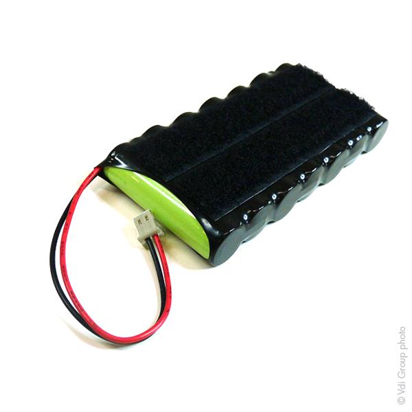 Batterie NiMH 7x AA 7S1P ST1 8.4V 2Ah Molex - pour sirène de système d'alarme Antari SS8 - Marque NX_0