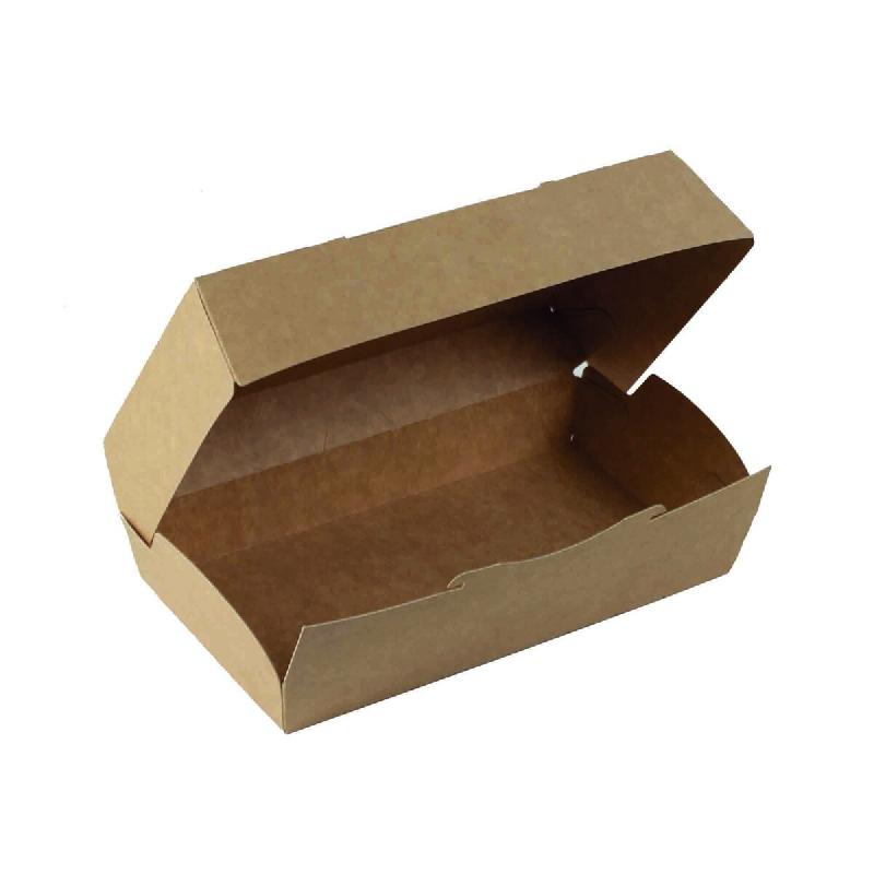 Boîte à kebab kraft brun 6 x 20 x 10.5 cm x 100 - 203020SNRS00_0