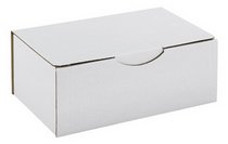 BOÎTE POSTALE KRAFT BLANC SIMPLE CANNELURE H 10 X L 15 X P 20 CM - LOT DE 50