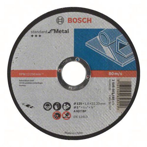 BOSCH 25 DISQUES À TRONÇONNER STANDARD FOR METAL