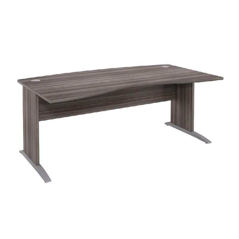 BUREAU DIRECTION EVOLUTION 2 - L. 180 X P. 90 CM - PLATEAU 'CÈDRE' - PIEDS L 'CÈDRE'.