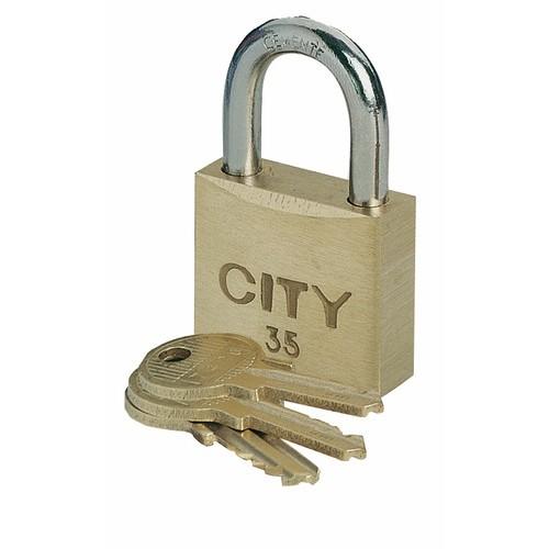 CADENAS À 3 CLÉS - ANSE ACIER CÉMENTÉ - CITY 45 ISEO